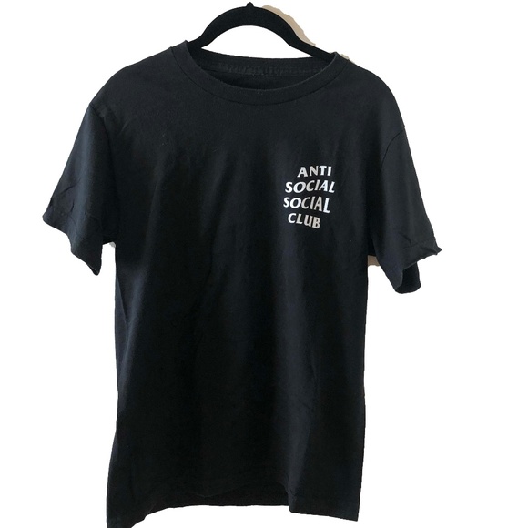 Anti Social Social Club Tops - Anti Social Social Club Kkoch Black Tshirt ASSC, S